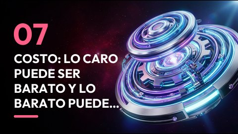 Costo: lo caro puede ser barato y lo barato puede matarte