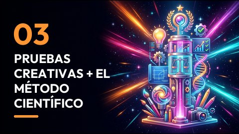 Pruebas creativas + el método científico