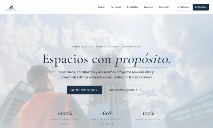 Sitio web de Figuereo Garo (Arquitectura) diseñado por Signage RD