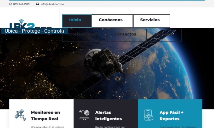 Sitio web de Ubik2 (Monitoreo) diseñado por Signage RD